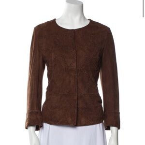 VINTAGE ALBERTA FERRETTI Suede Jacket - medium